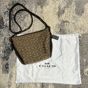 Vintage Coach Brown and Black Women's Purse